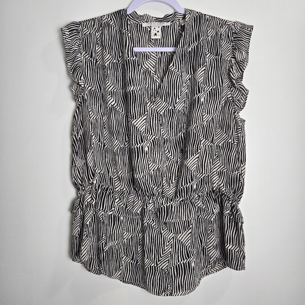 SCOTCH&SODA Geometric Sleveless Blouse‎ Top 3